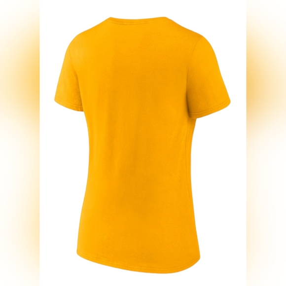 Milwaukee Brewers V Neck Tee NWT Yellow - Picture 2 of 5